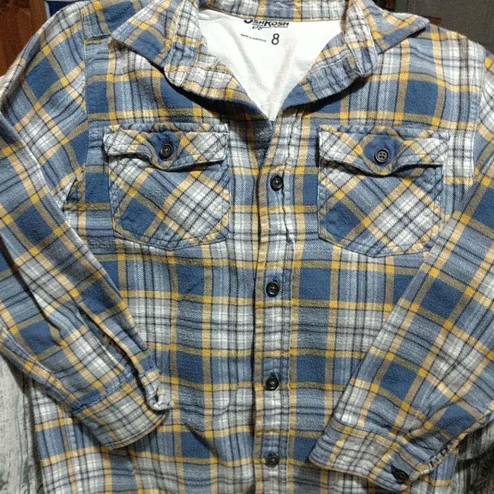 Oshkosh flannel button-up shirt